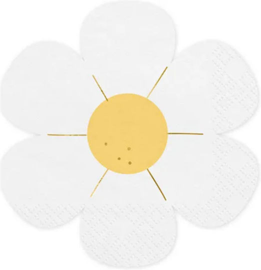 Daisy Napkins White 16.5x16cm 12pcs