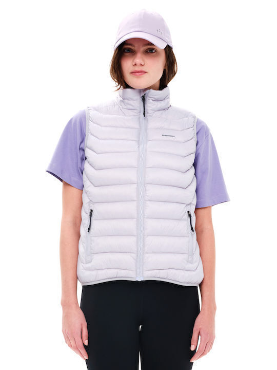 Emerson Scurt Jachetă de femei Fără mâneci Puffer pentru iarnă Light Lilac