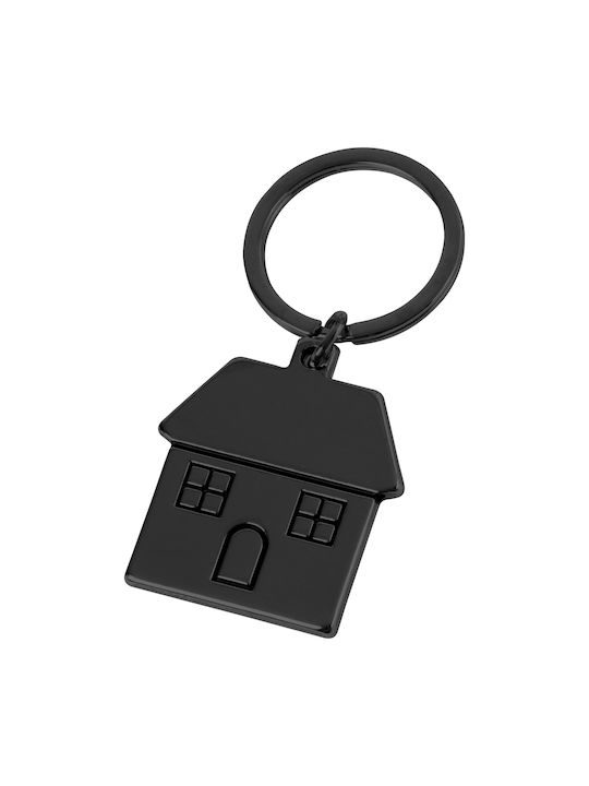 Metal Keyring House Code An-56151 Black