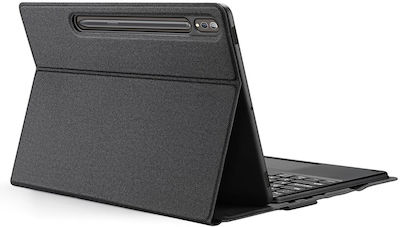 Dux Ducis Klappdeckel Kunststoff mit Tastatur Englisch US Schwarz Samsung Tab S9 Plus