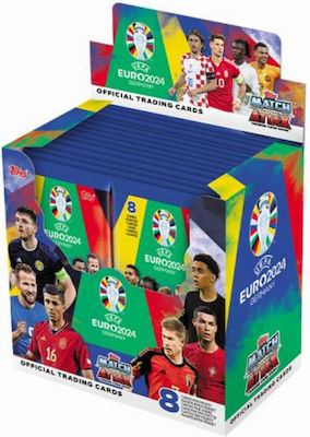 Cartonașe de rapel Topps Match Attax Euro 2024 Afișaj 36 de pliculețe