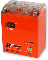 Outdo GEL Μπαταρία Μοτοσυκλέτας YB14L-BS