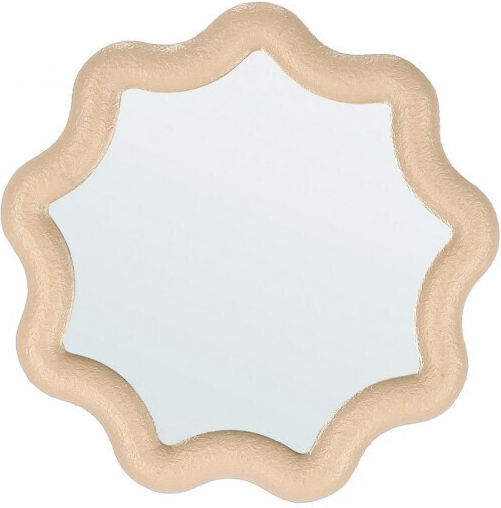 Bizzotto Creamy Oglindă de Perete cu Ramă din Lemn 32x32cm 1buc
