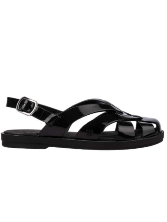 Zaxy Women's Flat Sandals in Black Color