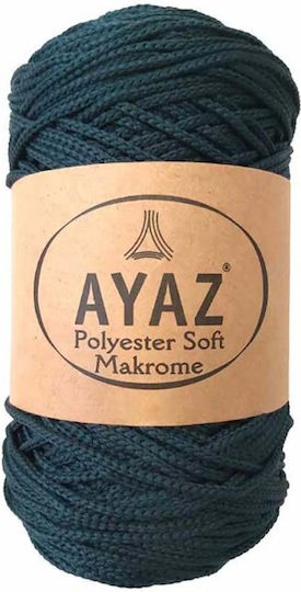 Ayaz Knitting Yarn for Bags Macrame Micro Polyester Green 175m 250g