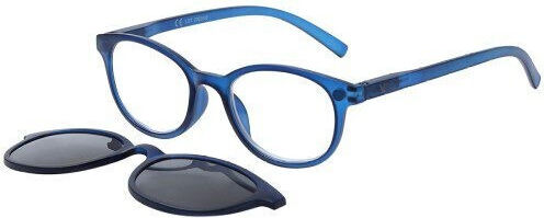 Apel Visual Care 3014 Blue Presbyopia Glasses Blue Magnetic Clip On Sunglasses & Case +1.50 1 Piece