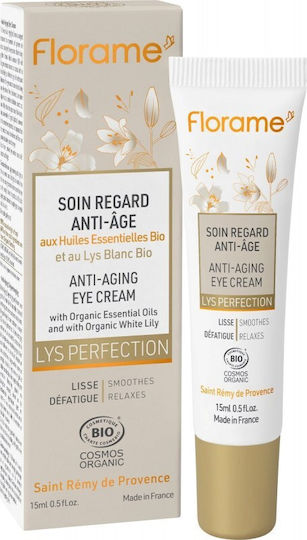 Florame Anti-Wrinkle Eye Moisturiser for Anti-Aging 15ml