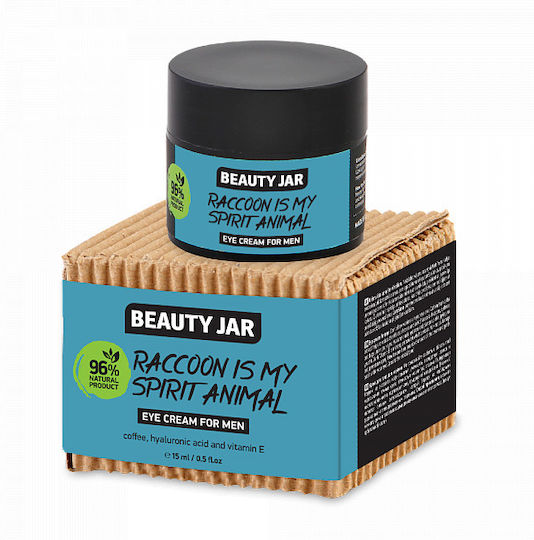 Beauty Jar Raccoon Is My Spirit Animal Men's Eye Cream for Anti-Wrinkle Moisturizing Dark Circles & Eye Bags 15ml