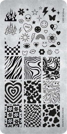 Magnetic Nail Design Ștampile pentru Unghii