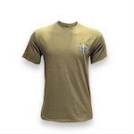 GreekForces Short Sleeve T-shirt 100% Cotton Khaki