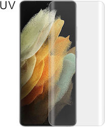 Samsung Galaxy S21 Ultra 5g Uv lichid curbată curbată cu lipici complet de sticlă călită de sticlă temperată Samsung Galaxy S21 Ultra 5g Uv lichid curbată curbată cu lipici complet de sticlă călită de sticlă temperată