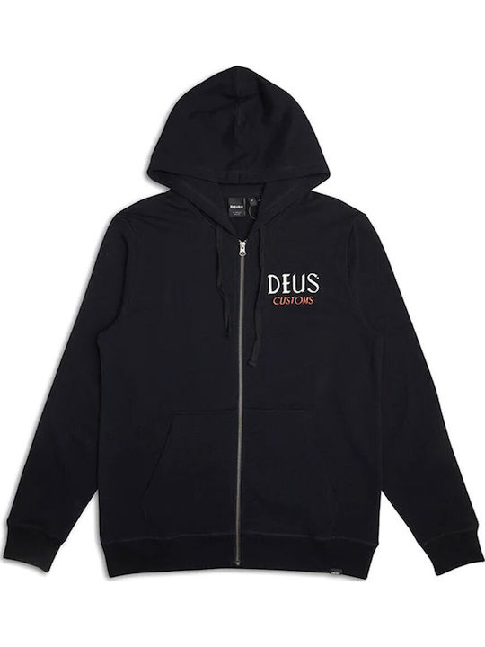 Black Hooded Cardigan