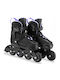 Spokey Adult/Kids Adjustable Inline Rollers Black