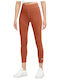 Sportswear Women's Cropped Training Legging High Waisted Orange