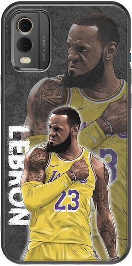 Nba Stars Lebron James Back Cover Silicon Multicolor (Nokia C32)