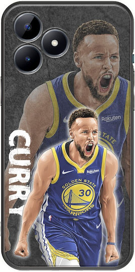 Nba Stars - Stephen Curry Umschlag Rückseite Silikon Mehrfarbig (Realme C53)