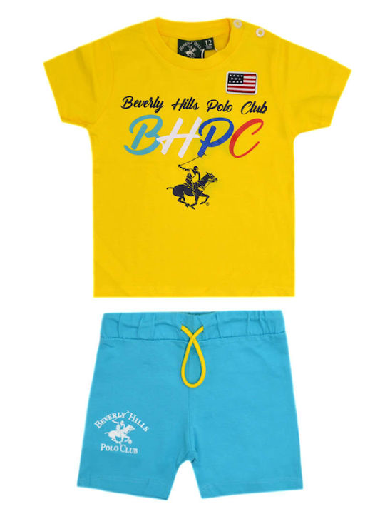 Beverly Hills Polo Club Комплект Лятно 2бр Yellow/Turquoise