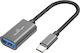 Powertech Konverter USB-C männlich zu USB-A weiblich Gray 1Stück PTR-0146
