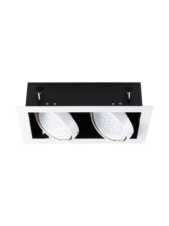 Kanlux Single Spot with Socket AR111 in Black Color