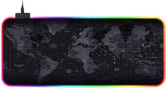 Edman Gaming Mouse Pad XXL (900mm) με RGB Φωτισμό μέσω USB Μαύρο