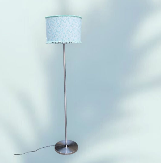 Oxygen Soft Green Floor Lamp H155xW1.55cm. with Socket for Bulb E27 Green