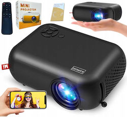 Zenwire A10 Mini Projector LED Lamp with Built-in Speakers Black