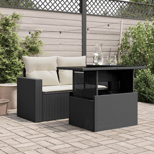 Tisch Stabil Black 100x55x73cm