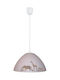 ArkoLight Kids Glass Single Ceiling Light E27 Pink 36cm