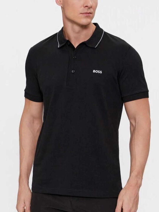 Hugo Boss Bluza Bărbătească Polo Neagră