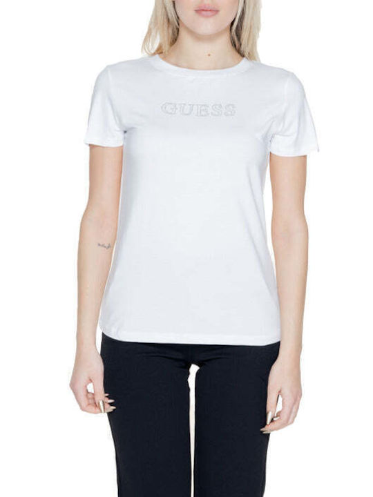 Guess Damen Sport T-Shirt White
