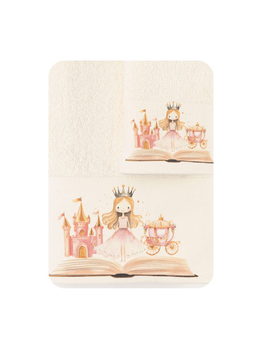 Set de prosoape 2pcs Princesa Ecru 70 X 120 30 X 50 Cm