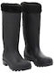 vidaXL Non-Slip Work Wellies Black