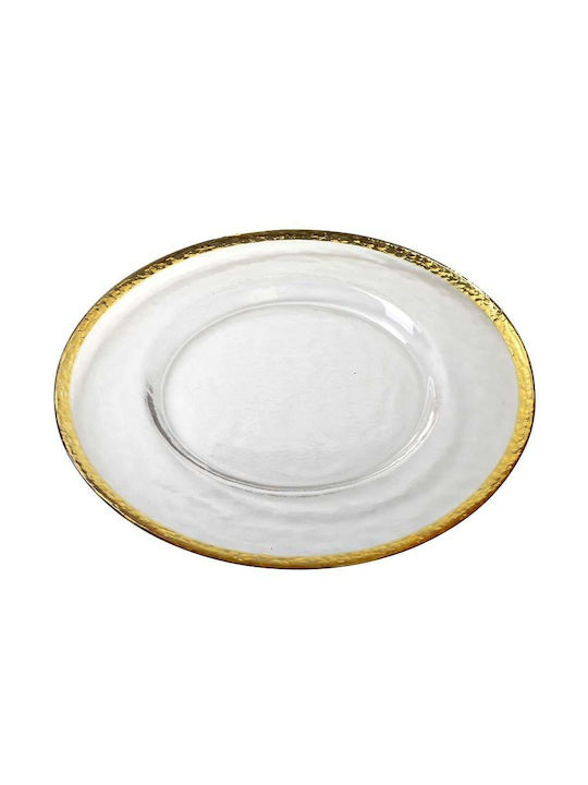 Espiel Plate Shallow Glass Yellow with Diameter...