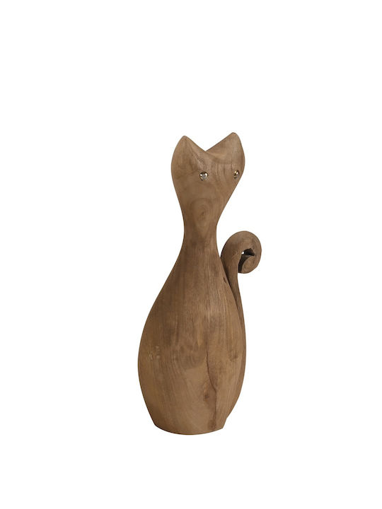 ARlight Decorative Cat made of Wood 13x8x30cm 1pcs