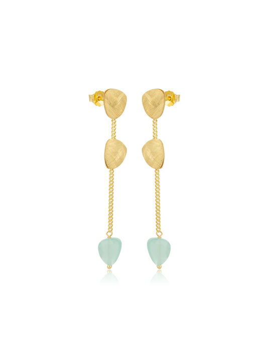 Jools Earrings made of Silver Gold Plated with Stones