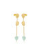 Jools Earrings made of Silver Gold Plated with Stones