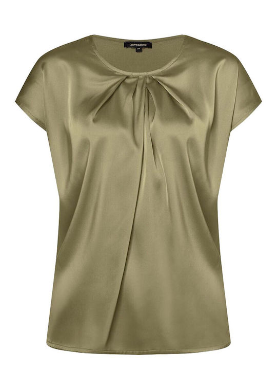 MORE & MORE Damen Bluse Satin Ladi