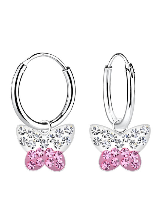 Callajewels Παιδικά Σκουλαρίκια Πεταλούδες από Ασήμι
