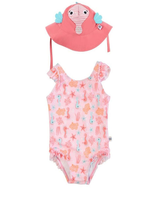 Zoocchini Kids Swimwear One-Piece Sunscreen (UV) Pink