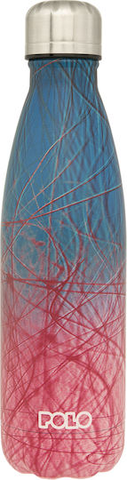 Polo Bottle Thermos Stainless Steel 500ml Pink / Light Blue