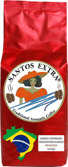Santos Extra Cafea Espresso Monosoi Arabica Brazilia Boabe 1kg