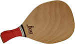 Joy Yatagan Beach Racket Brown 350gr with Slanted Handle Red