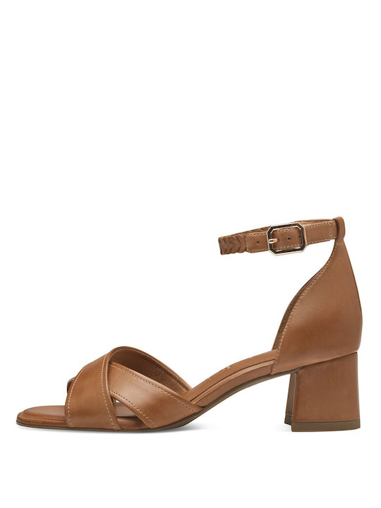 Tamaris Leather Women's Sandals Brown