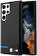 BMW Carbon Back Cover Δερμάτινο / Υφασμάτινο Μπλε (Galaxy S23 Ultra)