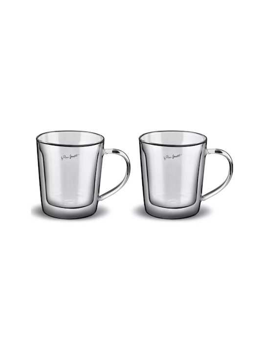 Lamart Vaso Set Căni Maro din Porțelan Maro 350ml 2buc