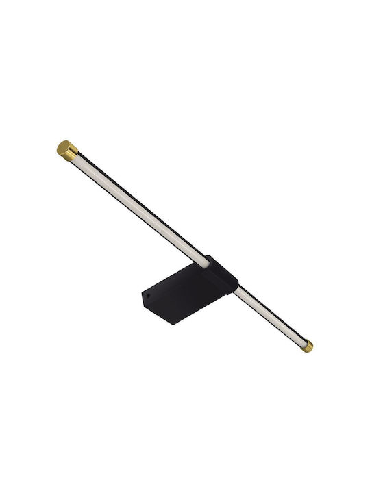 Ideus Klassisch Leuchte Wand mit Integrierter LED und Neutralweißes Licht Schwarz 60cm