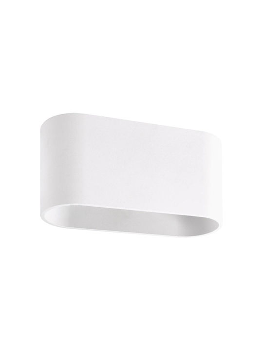 Ideus Leuchte Wand mit Fassung G9 Weiß 8cm