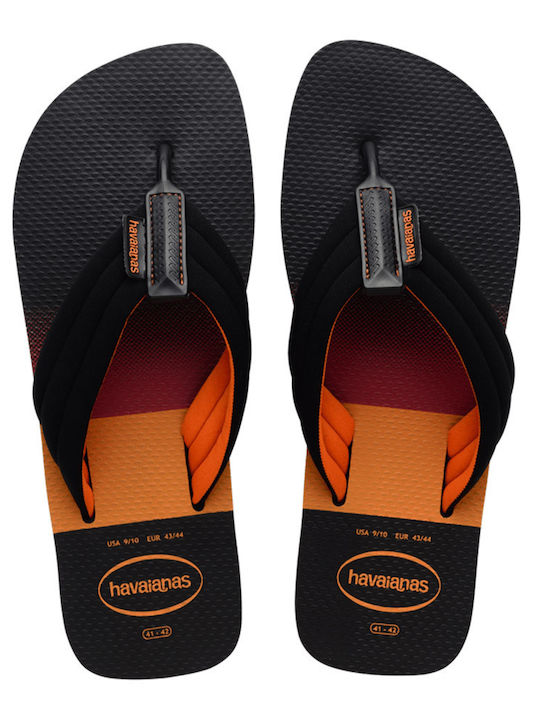 Urban Print Slapi Bărbați Flip Flops Negri
