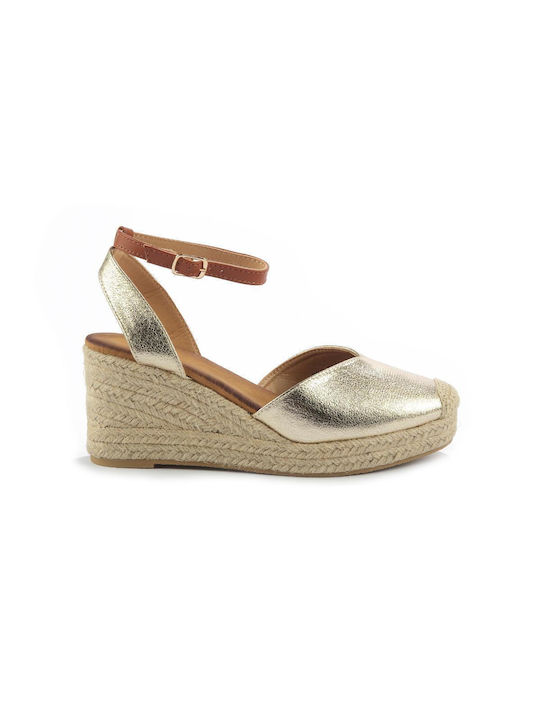 Plateau-Espadrille FSchuhe 903/503.16 FSchuhe Gold