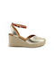 Plateau-Espadrille FSchuhe 903/503.16 FSchuhe Gold